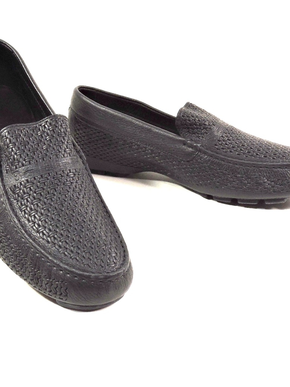 BALDININI 🇮🇹 MEN'S BLACK SOFT LEATHER COMFORT SUMMER LOAFERS